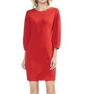 Vince Camuto Bubble Sleeve Stretch Crepe Ponte Dress